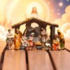 8 inch resin nativity set christmas creche scene