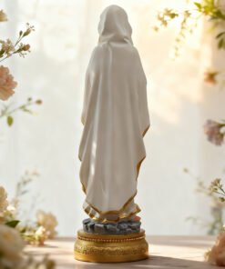 Alternative view of 8.8 Inch Virgin Mary Statue – Hand-Painted Resin Our Lady Figurine